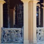 Balcony banisters and columns