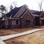 Stucco annd stone home